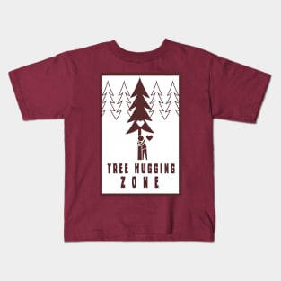 Tree Hugging Zone Kids T-Shirt